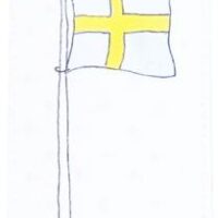 Kort Svensk Flagga - Lena Lindahl